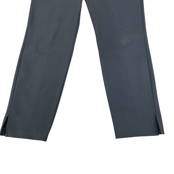Eddie Bauer Pants Womens Sz 2 Gray Ankle Slit Zipper Pockets Flat Front Outdoor - Picture 16 of 16